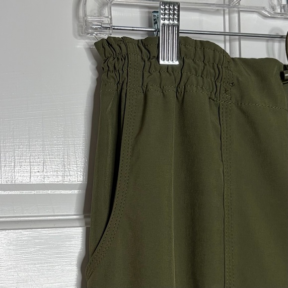 Rachel Zoe Pants Women S Olive Green Mid Rise Parachute Dressy Jogger Drawstring - Picture 7 of 10